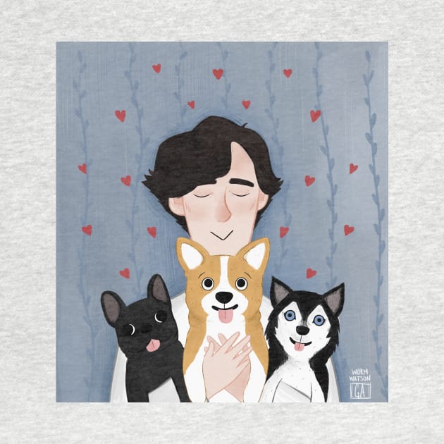 Sherlock in Dog Therapy by wormwatson